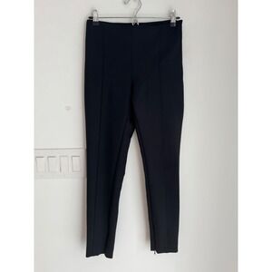 Judith & Charles Black Slim Leg Pintuck Trousers Ankle Zip Size 2 Inseam: 26"